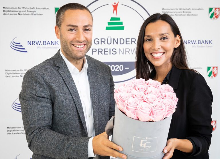 Mit Blumen ins Finale