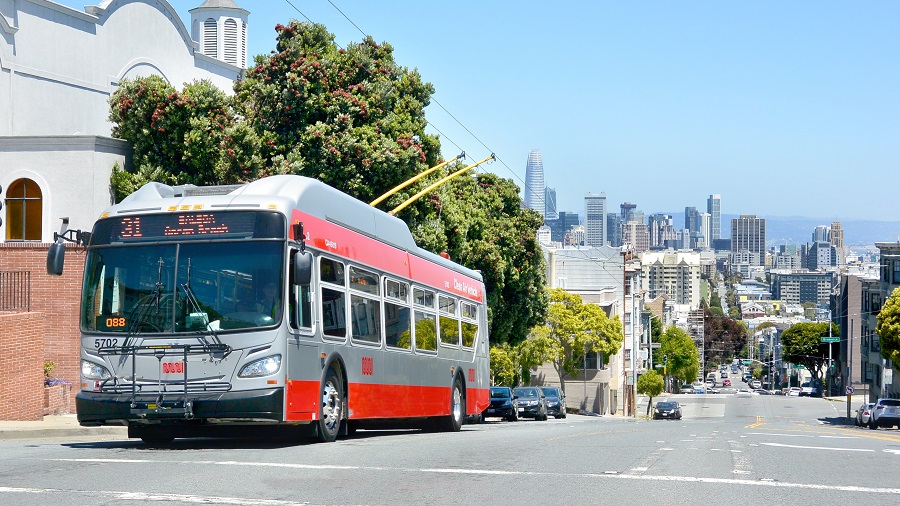 E-Busse in San Francisco
